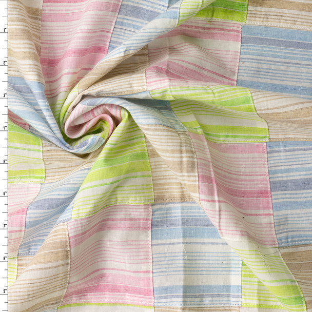 Pastel Lines Patchwork Cotton #32396
