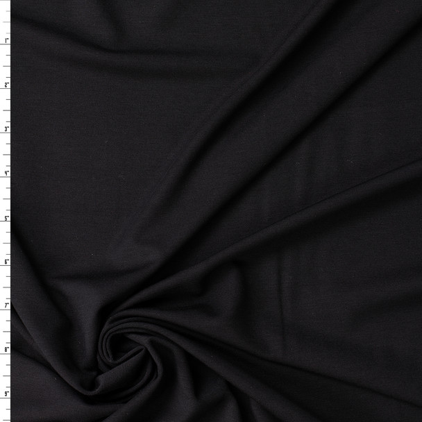 Black Modal/Spandex Jersey Knit #32412 Fabric By The Yard