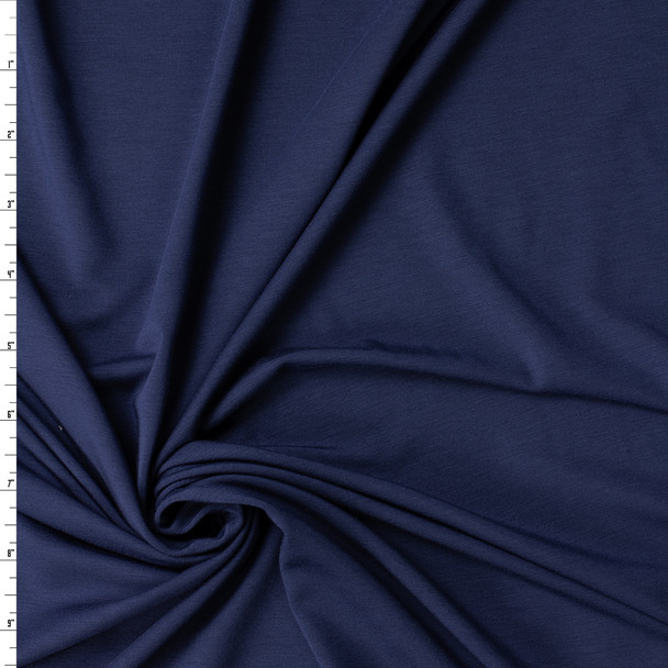 Navy Modal/Spandex Jersey Knit #32417 Fabric By The Yard