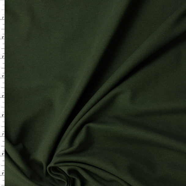 Hunter Green Heavyweight Cotton/Spandex Jersey Knit #32421 Fabric By The Yard