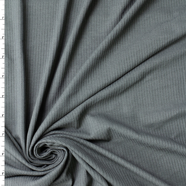 Storm 4x2 Rayon Spandex Rib Knit #32425 Fabric By The Yard