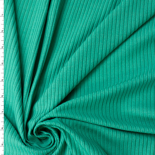 Grasshopper Rayon/Spandex Fashion Rib Knit #32450 Fabric By The Yard
