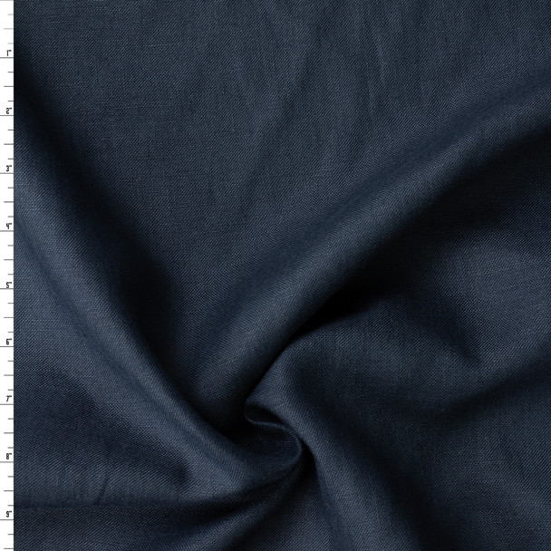 Navy Blue European Linen #32497 Fabric By The Yard
