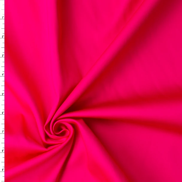 Hot Pink Stretch Cotton Sateen #32537 Fabric By The Yard