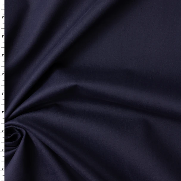Navy Blue Brushed Cotton Twill #32558 Fabric By The Yard