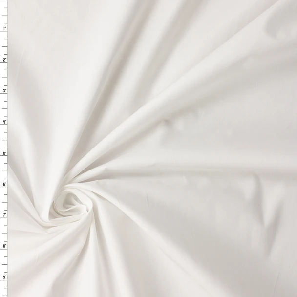 White Fine Cotton Poplin #32577 Fabric By The Yard
