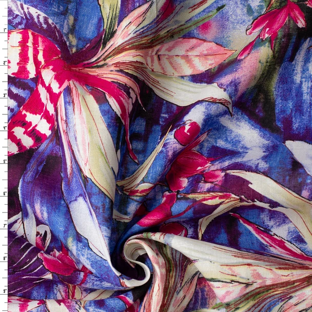 Twilight Garden Japanese Linen #32626 Fabric By The Yard