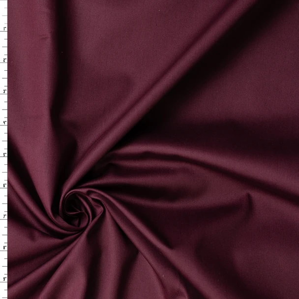 Cabernet Shirt Weight Cotton Sateen #32744 Fabric By The Yard