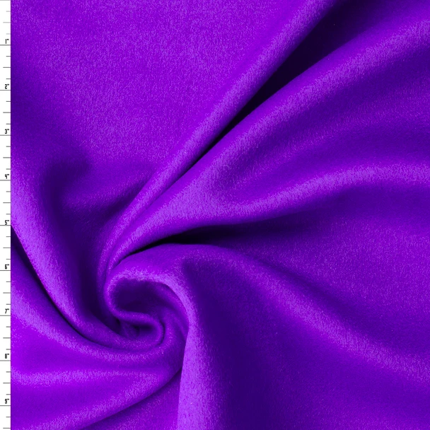 Royal Purple Double Faced Pure Cashmere Coating from Piacenza #32777 Fabric By The Yard