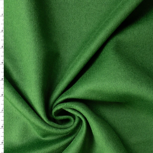 Moss Green Double Faced Pure Cashmere Coating from Piacenza #32786 Fabric By The Yard
