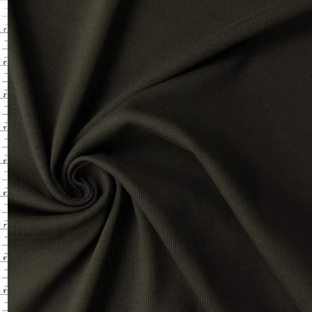 Taupe 12.8oz. Italian Cotton Ribbing from Brugnoli #32836 Fabric By The Yard