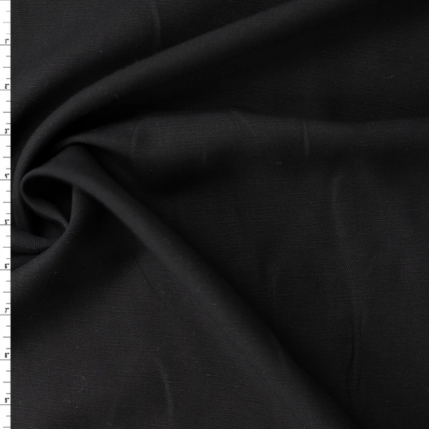 Black Tencel Linen #32839 Fabric By The Yard