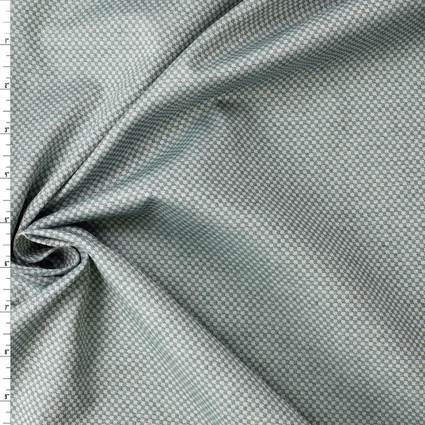 Green Mini Checkerboard Japanese Cotton Jaquard #32845 Fabric By The Yard