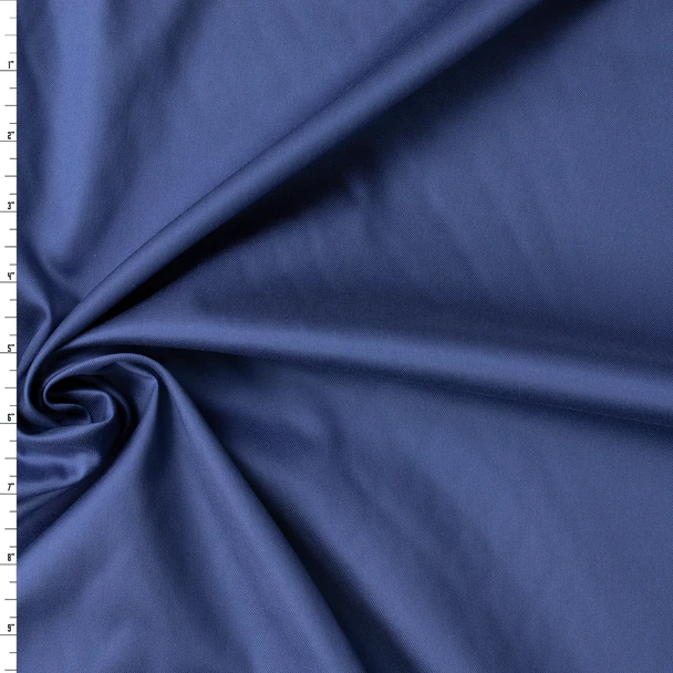 Ocean Blue Stretch Viscose Twill #32853 Fabric By The Yard