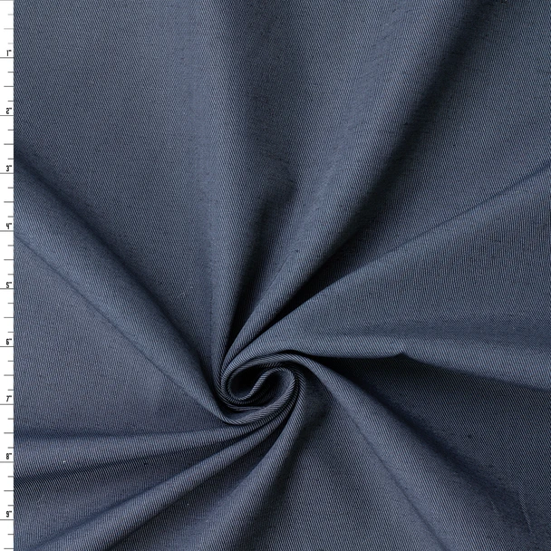 Two Tone Slate Grey 7.1oz. Cotton Blend Twill #32934 Fabric By The Yard