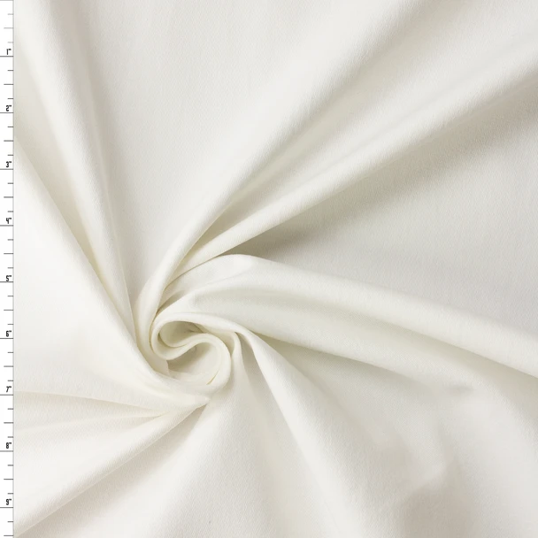 Warm White 8.8oz. Stretch Cotton Twill #32947 Fabric By The Yard
