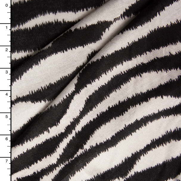 Ikat Zebra-esque Lightweight Sweater Knit