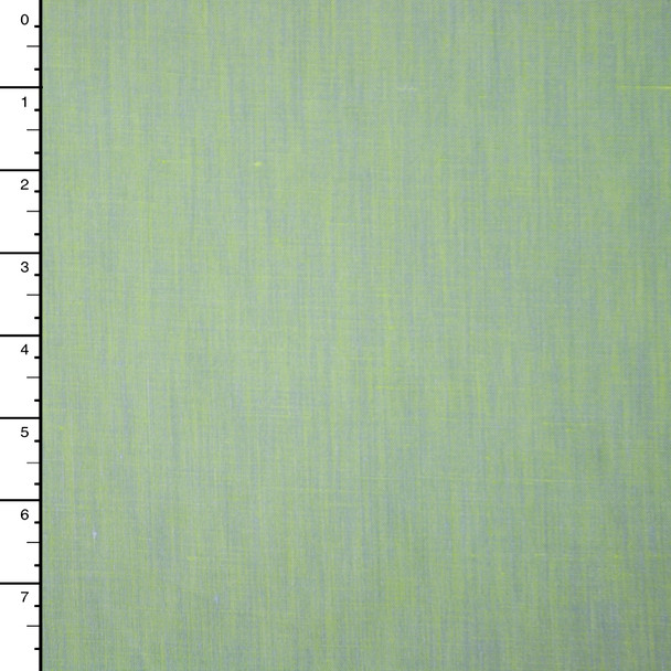 Chartreuse Periwinkle Two Tone Cotton/Linen Blend