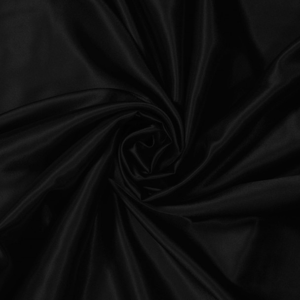 Black Charmeuse Satin