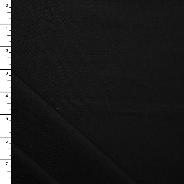 Black Fine 8oz Stretch Twill