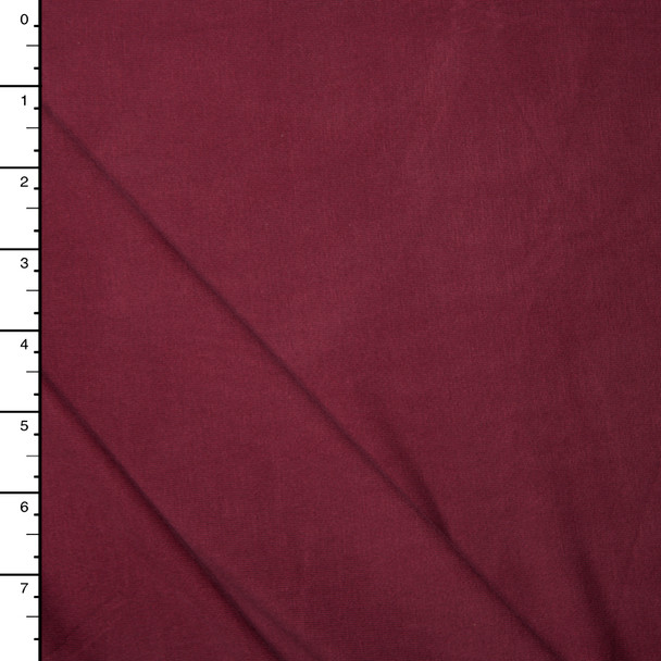 Rich Burgundy Brushed Modal Jersey Knit