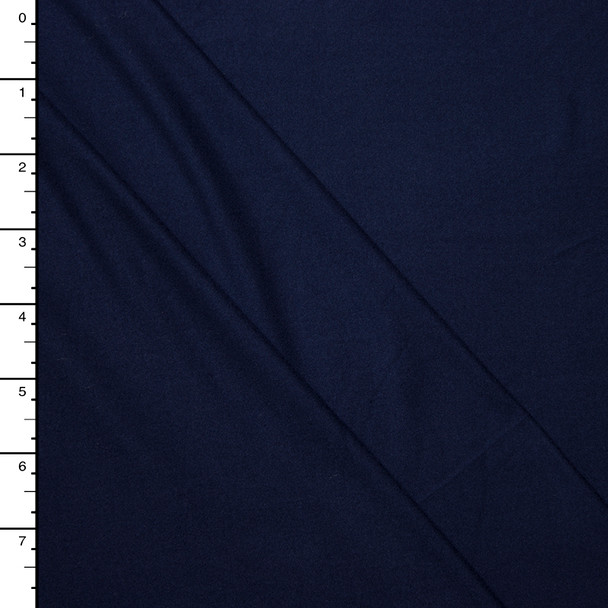 Navy Blue Double Brushed Poly Spandex Knit