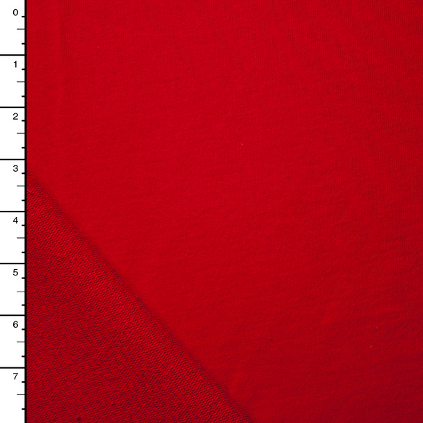 Red 100% Cotton Midweight French Terry