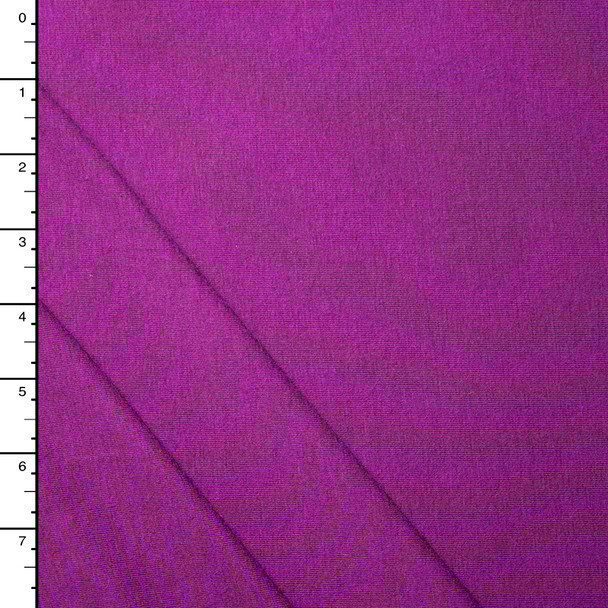 Rich Purple Cotton/Bamboo Stretch Jersey Knit