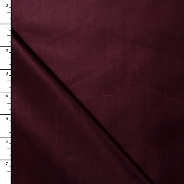 Burgundy Poly Habotai Lining