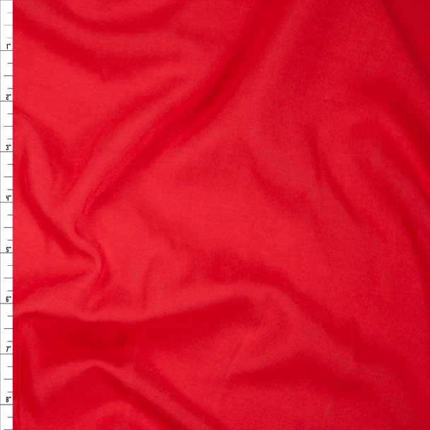 Bright Red Rayon Challis Fabric By The Yard