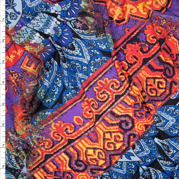 Arabian Kaleidoscope Poly/Lycra Stretch Knit Fabric By The Yard