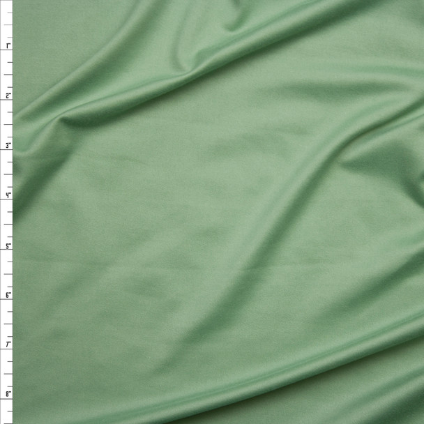 Sage Green Double Brushed Poly Spandex Knit Fabric By The Yard