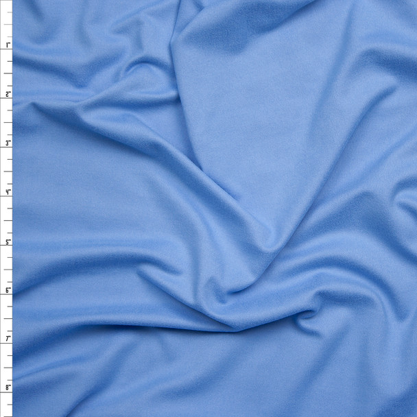 Sky Blue Double Brushed Poly Spandex Knit Fabric By The Yard