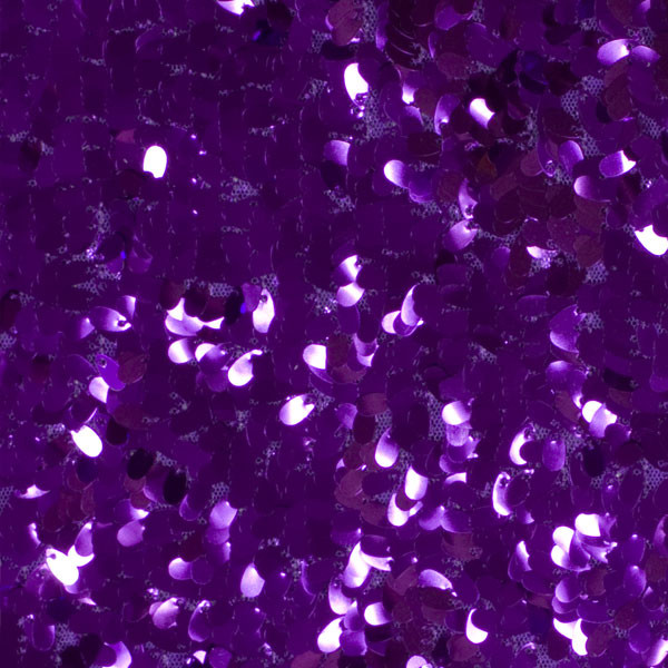 Purple Dangle Sequin Fabric