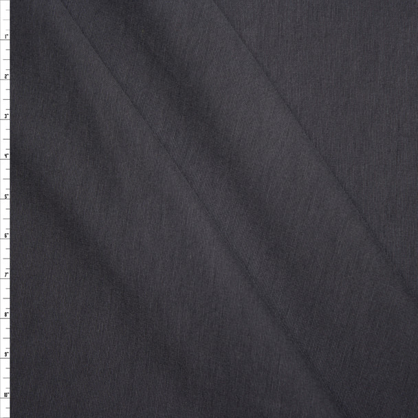 Charcoal Luxury Stretch Ponte De Roma Fabric By The Yard