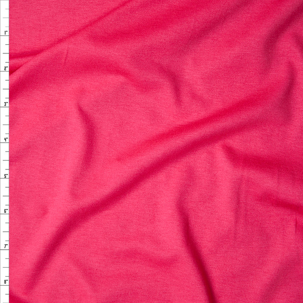 Hot Pink Designer Midweight Rayon Jersey Knit Fabric By The Yard