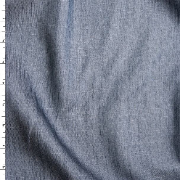 Slate Grey Lightweight Tencel Denim Fabric By The Yard