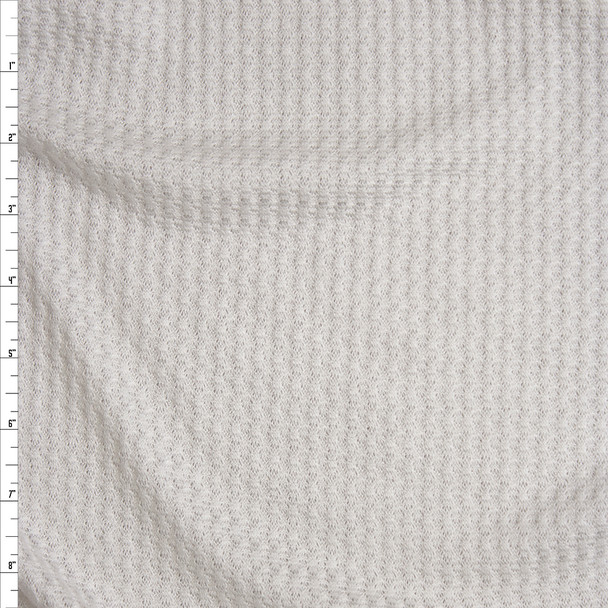 Warm White Soft Waffle Knit Fabric By The Yard