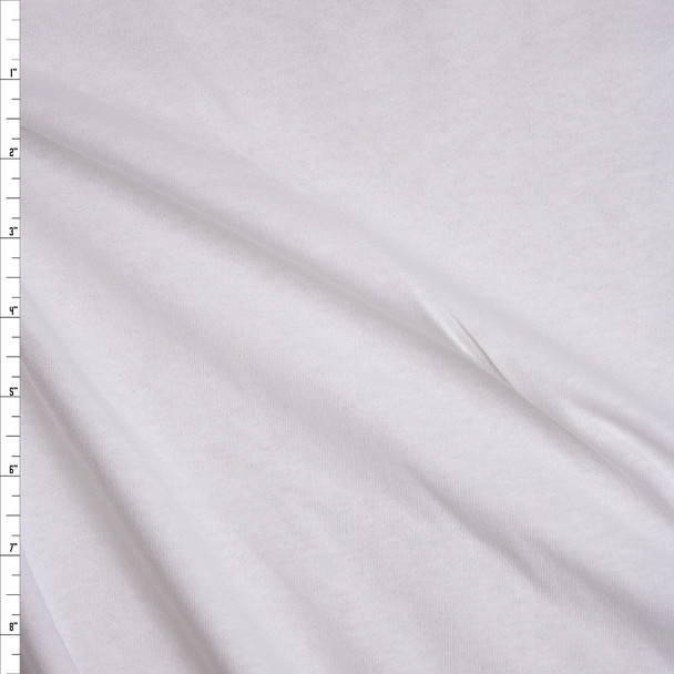White Lightweight Cotton Jersey Fabric By The Yard