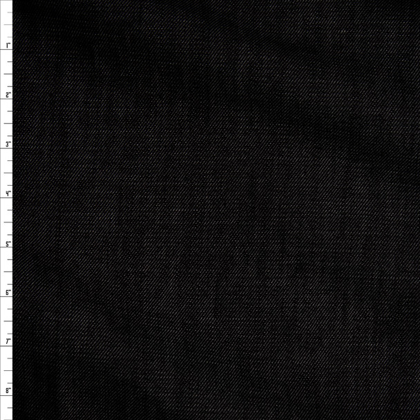Black 10 oz Designer Denim Fabric By The Yard
