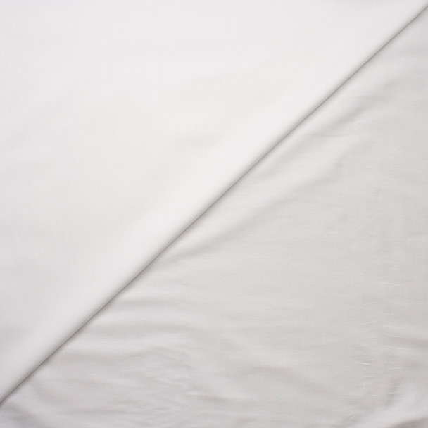 Cali Fabrics White Lightweight Cotton Twill Fabric by the Yard