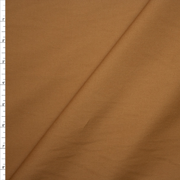 Brushed Camel Light Midweight Cotton Twill from ‘Theory’ Fabric By The Yard
