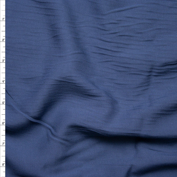 Slate Blue Rayon Challis Fabric By The Yard