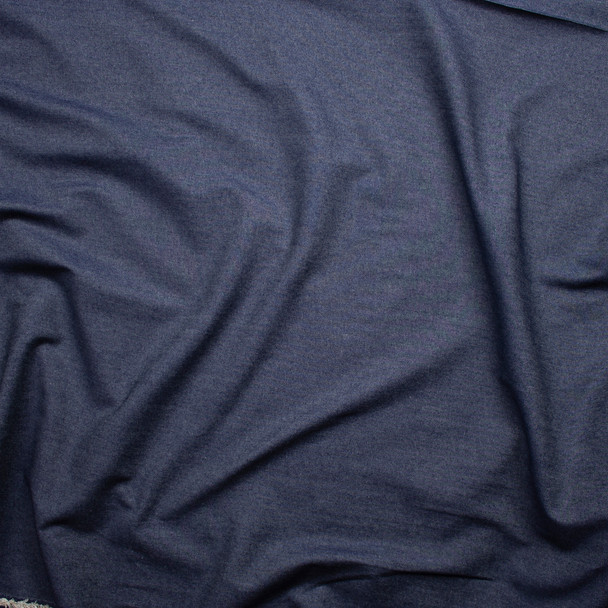 Cali Fabrics Dark Blue Lightweight Denim Fabric by the Yard