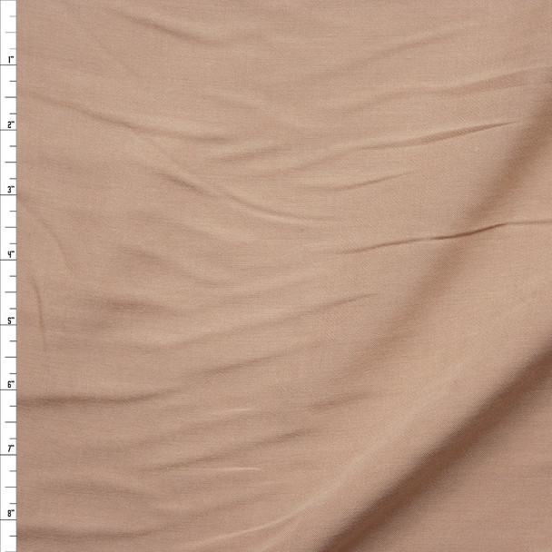 Khaki Rayon Challis Fabric By The Yard