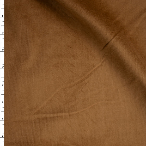 Camel Midweight Stretch Corduroy Fabric By The Yard