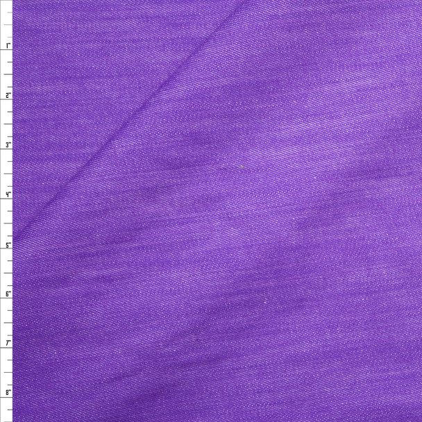 Purple 12oz Designer Denim Fabric By The Yard