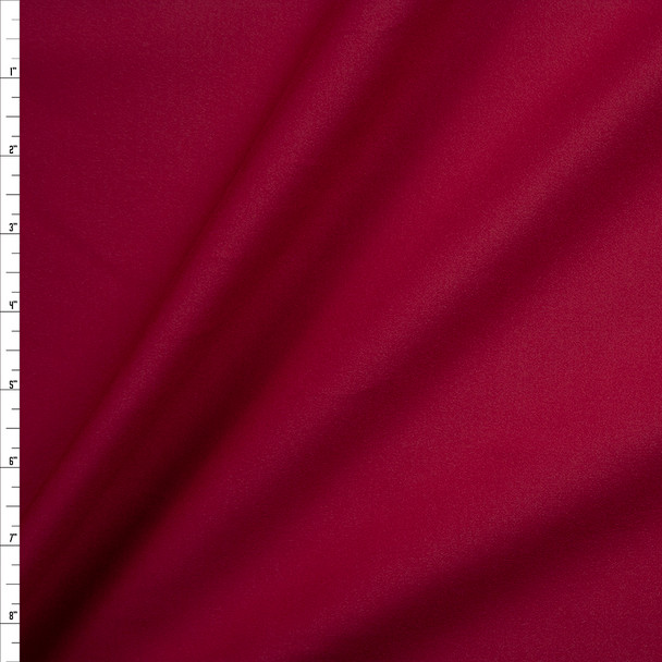 Burgundy Brushed Midweight Athletic Knit Fabric By The Yard