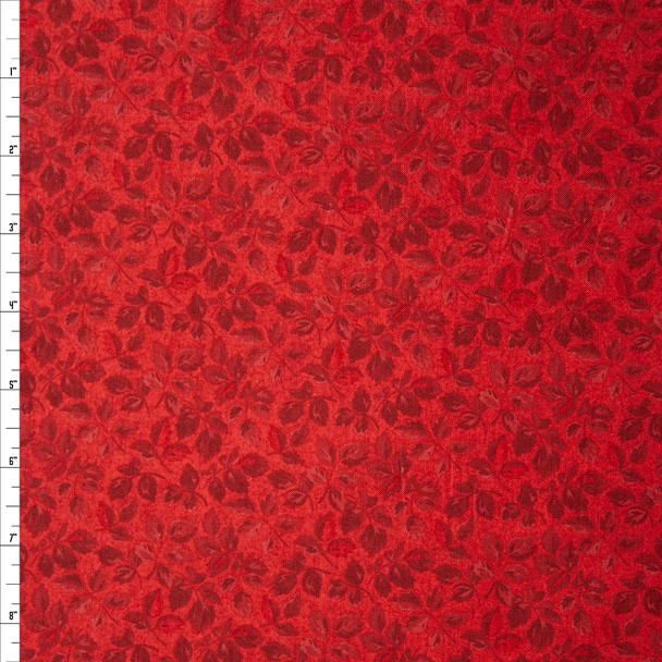 Legendary Loves Red Leaves by Wyndham Fabrics Quilter's Cotton Print Fabric By The Yard