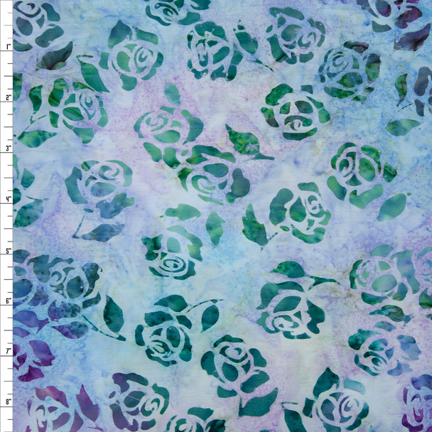 Rosette Lavender Batik by Robert Kaufman Quilter’s Cotton Fabric By The Yard